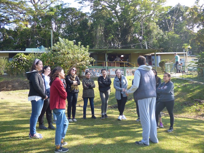 Circle of Students Outdoors